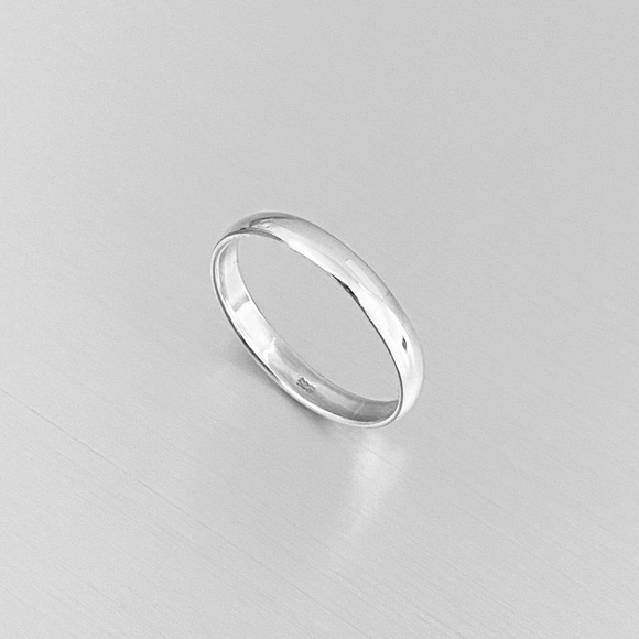 💐TOP SELLER 💐Sterling Silver 3mm Wedding Band, Stackable Rings, Plain Bands - Picture 2 of 8